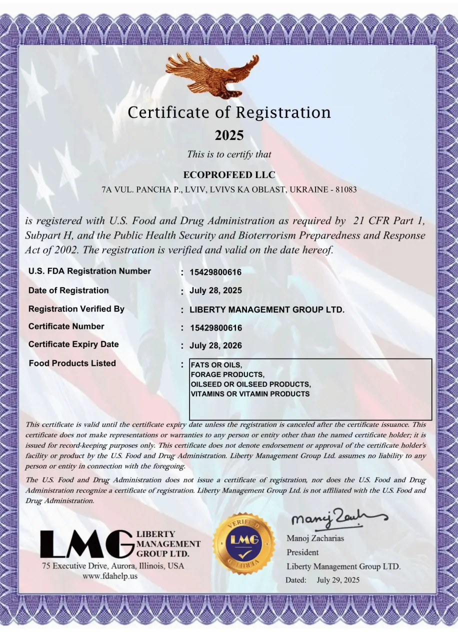 ECOPROFEED_LLC-FDA_CERTIFICATE-2025-1